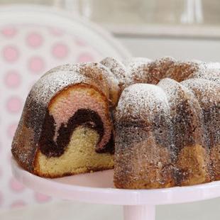 Simple and delicious recipe for marble cake